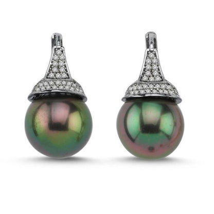 Cannes Earring black Pearl