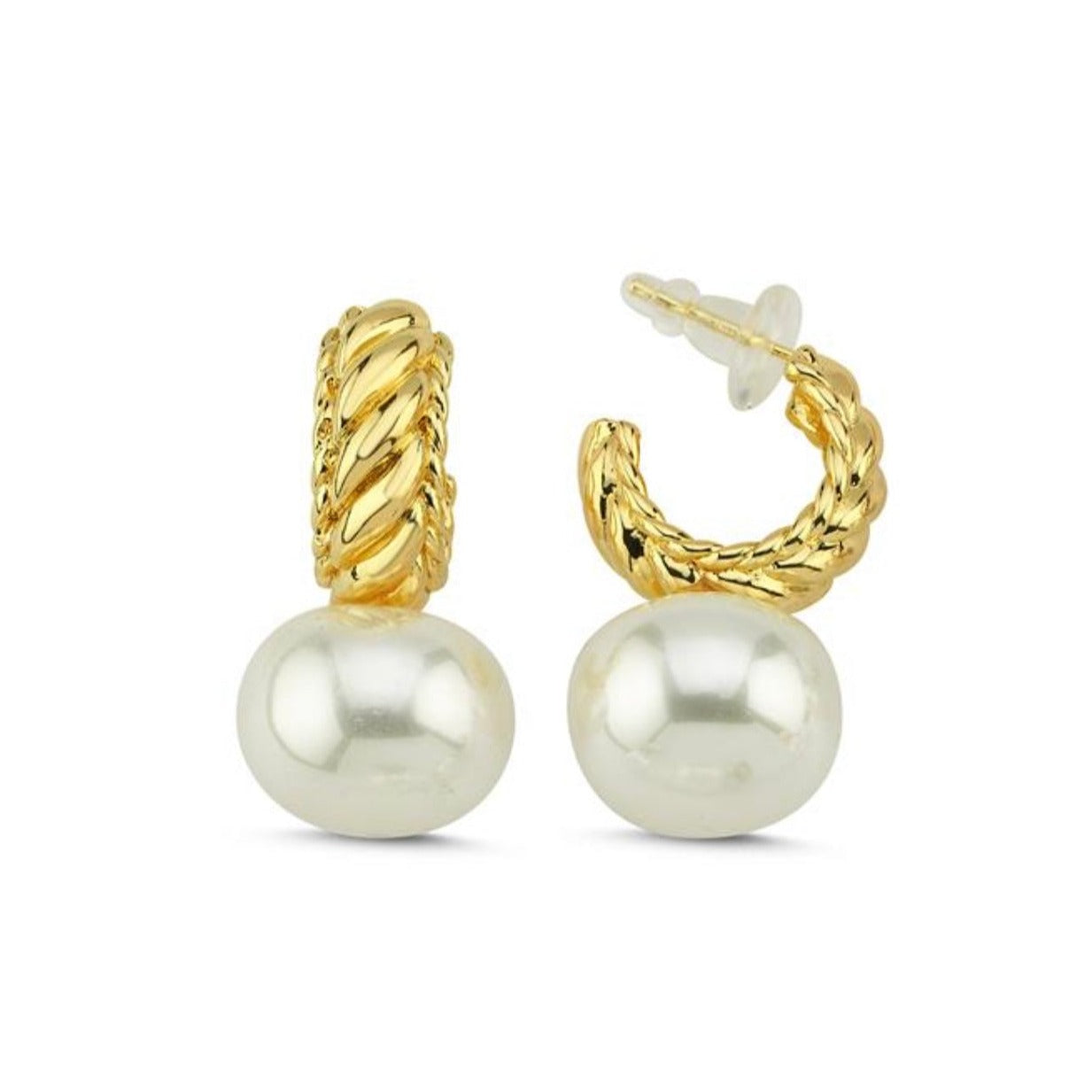 Single Pearl Knitt Earring