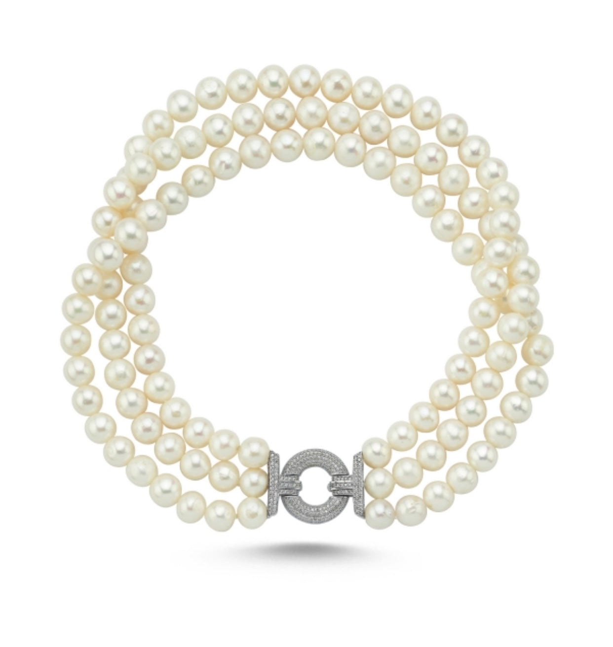 3 Row Pearl Choker