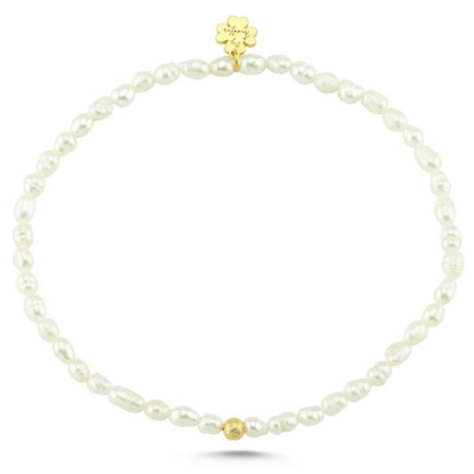 Mini Barley Pearl Anklet