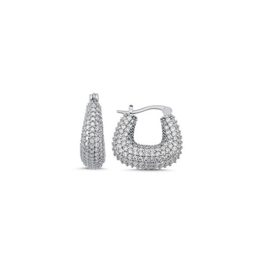 Cube Earring silver